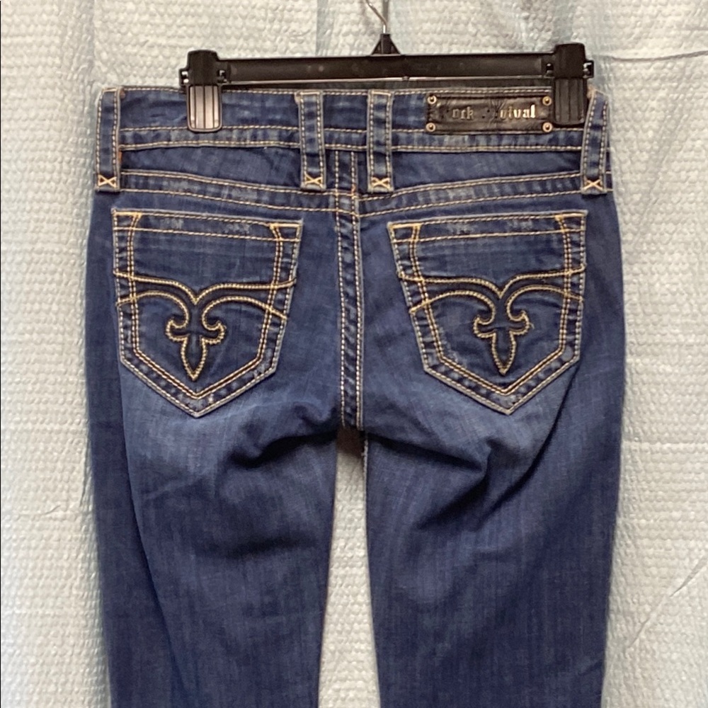 Rock Revival Janet size 28 Blue Boot Cut Jeans stretch cowgirl comfy - Picture 5 of 16